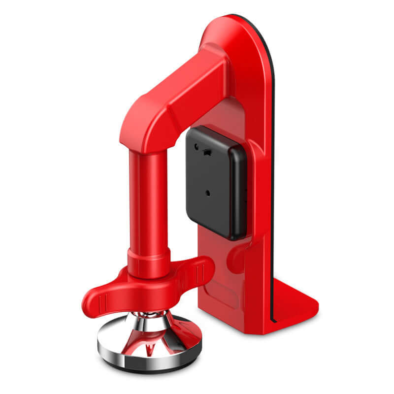 Anti-theft door alarm in action – travel-friendly and lightweight