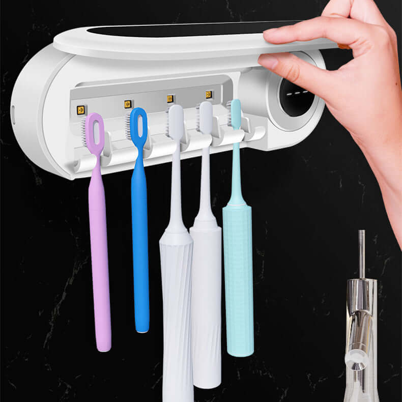 Smart toothbrush sterilizer with UV light – safe and hygienic storage