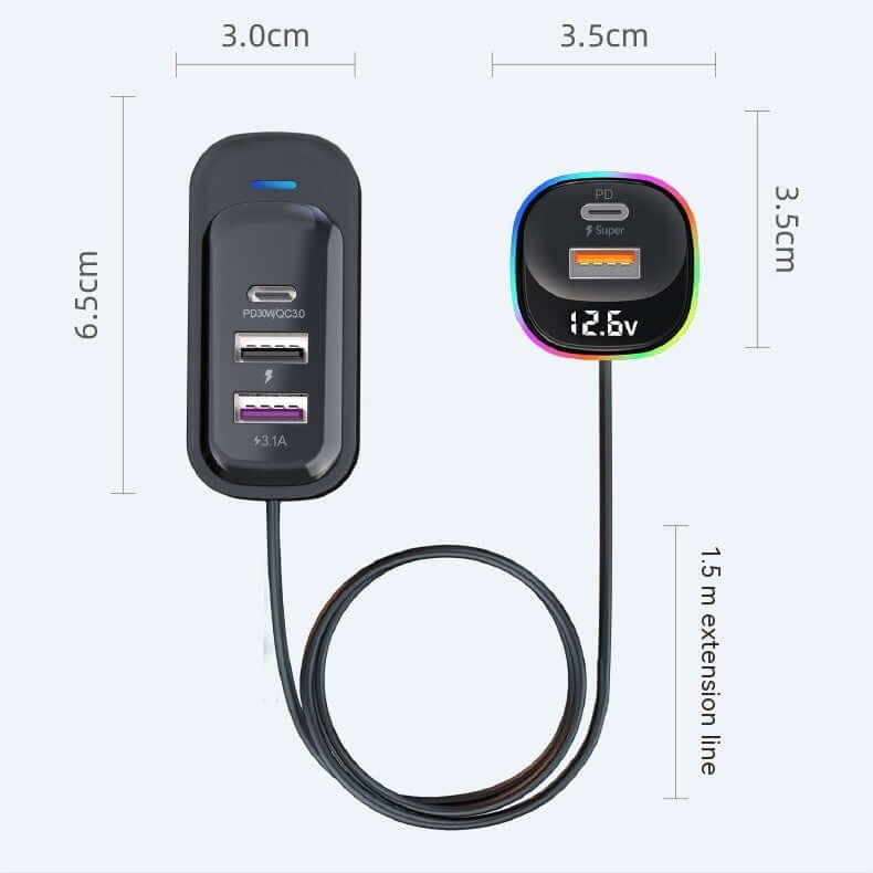 Car Charger Super-Fast Multi-Function.
