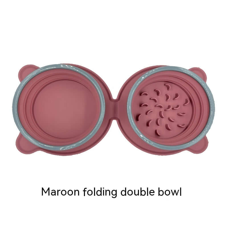 Portable Foldable Silicone Pet Bowls.