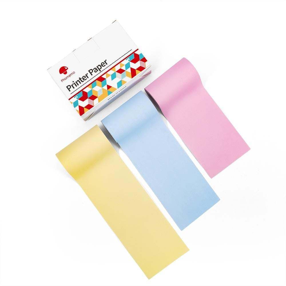 Rechargeable Bluetooth thermal label printer for mobile use – pastel colors