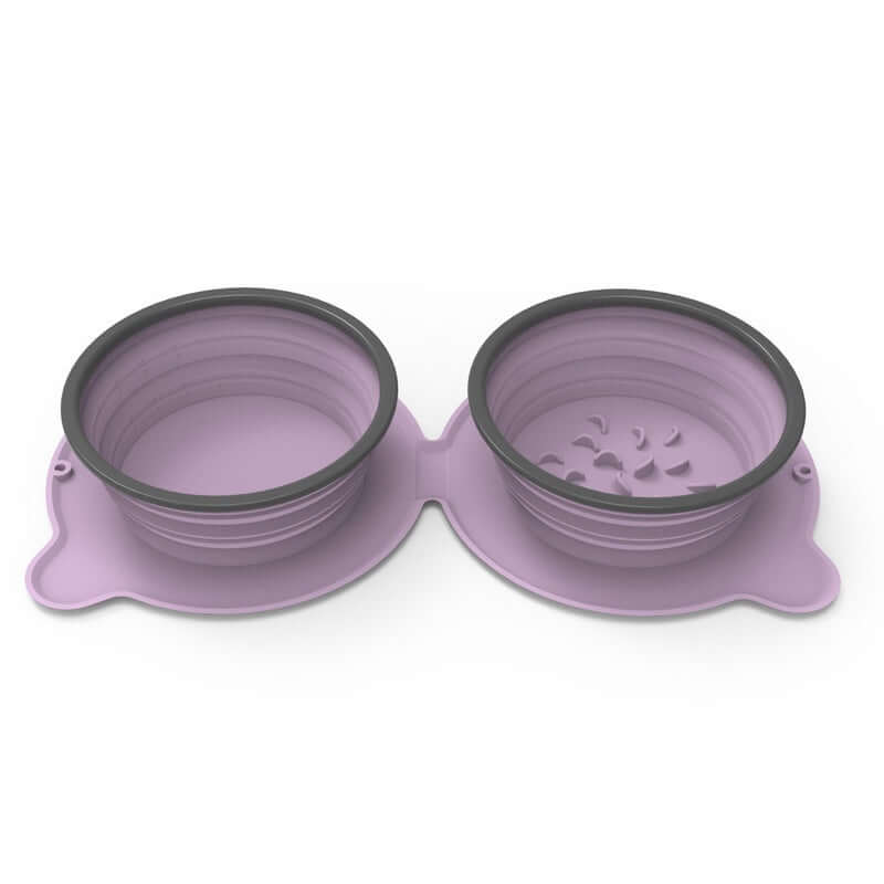Portable Foldable Silicone Pet Bowls.