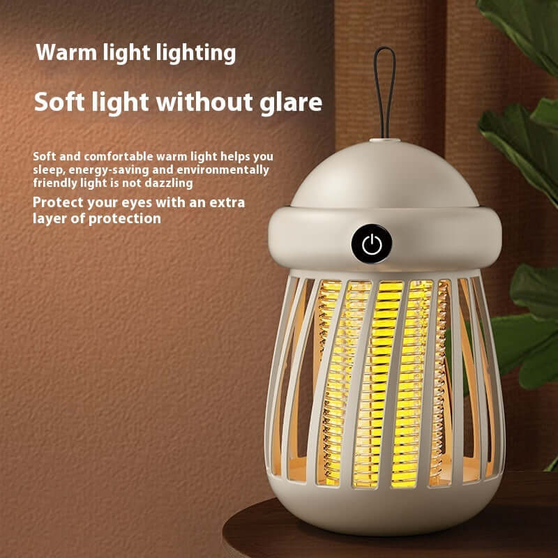 Rechargeable Mosquito Killer Lamp with Soft Warm Light – Chemical-Free and Travel-Friendly