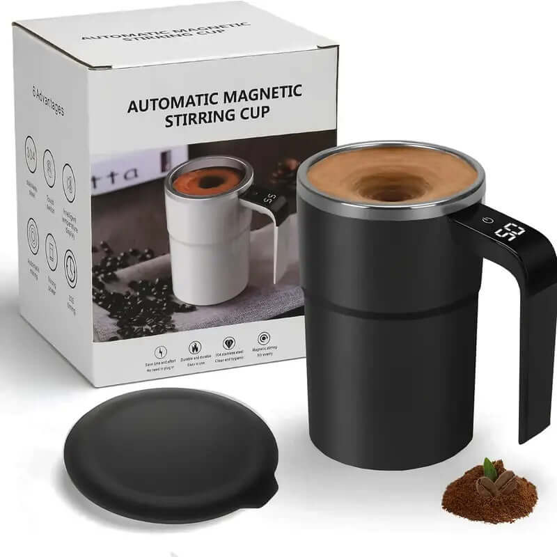 Full package of waterproof USB self-stirring mug with lid and charger
