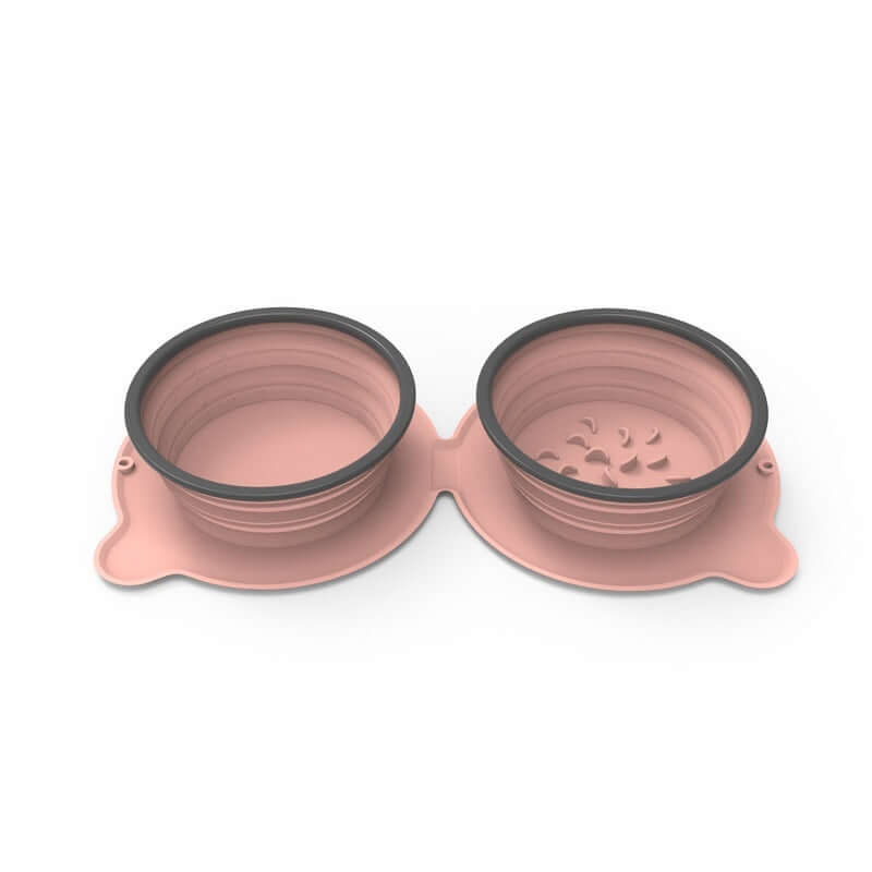 Portable Foldable Silicone Pet Bowls.