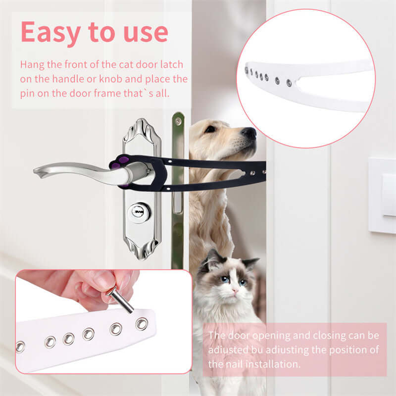 Adjustable Pet Door Latch Lock.