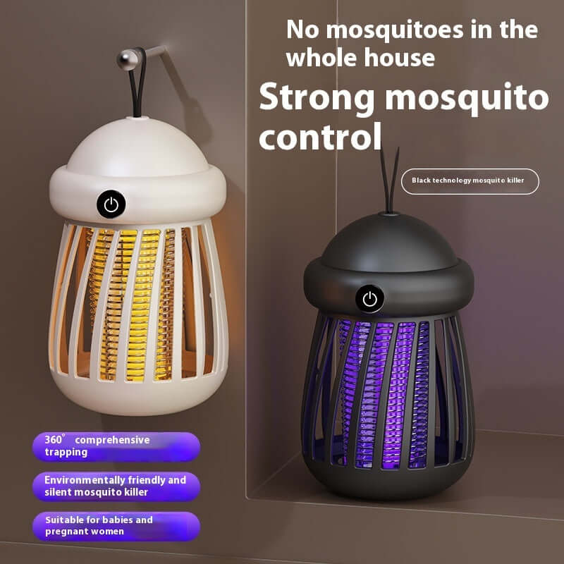 Mosquito Killer Lamp with Protective Grid and Rechargeable Battery