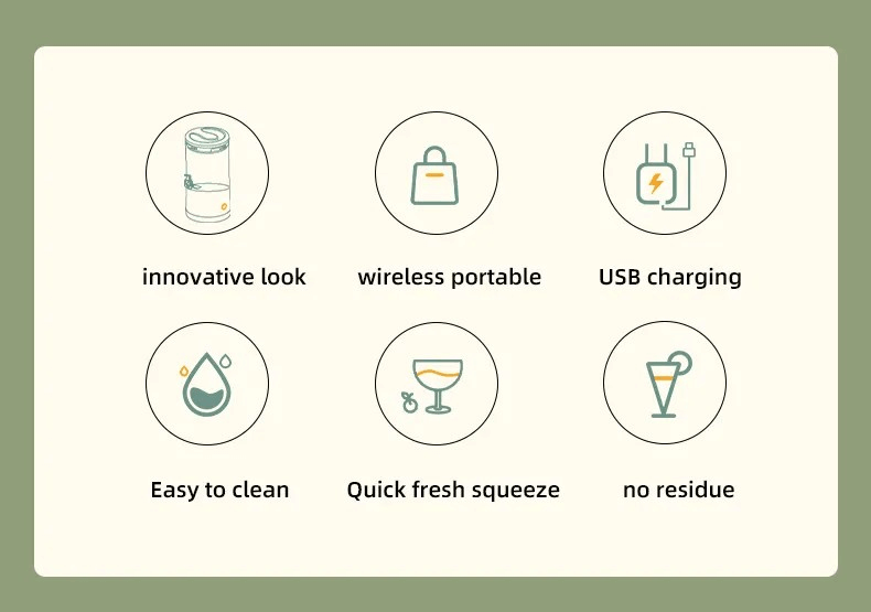 Rechargeable fruit blender – lightweight, cordless, and easy to clean