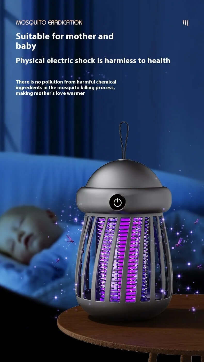 Rechargeable Mosquito Killer Lamp – Safe for Babies and Chemical-Free Protection