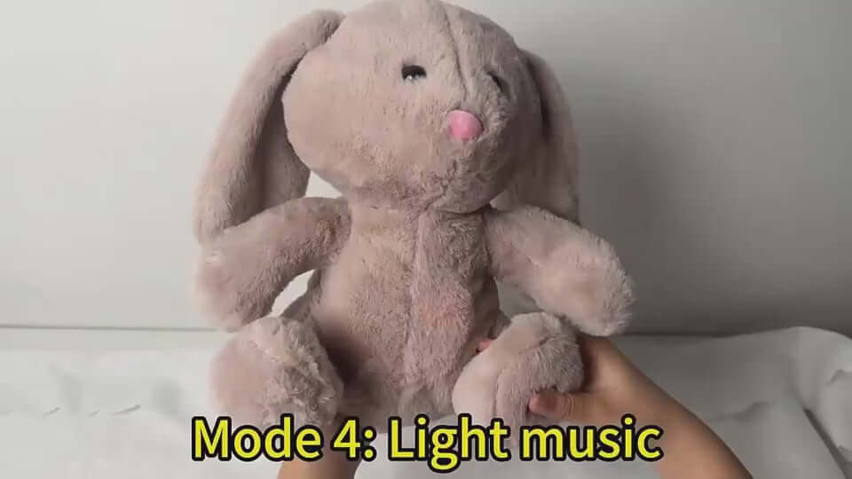 Breathing bunny toy for infants – calming bedtime companion