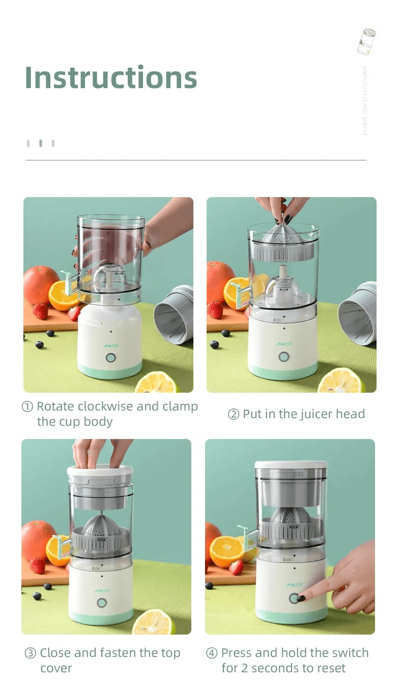 Compact juicer for smoothies – portable kitchen gadget for daily use