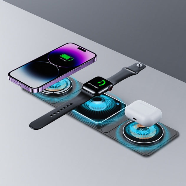 3-in-1 Magnetic Wireless Charger | Anazones