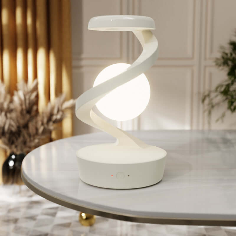 rotating moon lamp with hand gesture control demonstration
