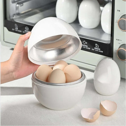 Microwave egg boiler in use – quick and easy way to cook eggs