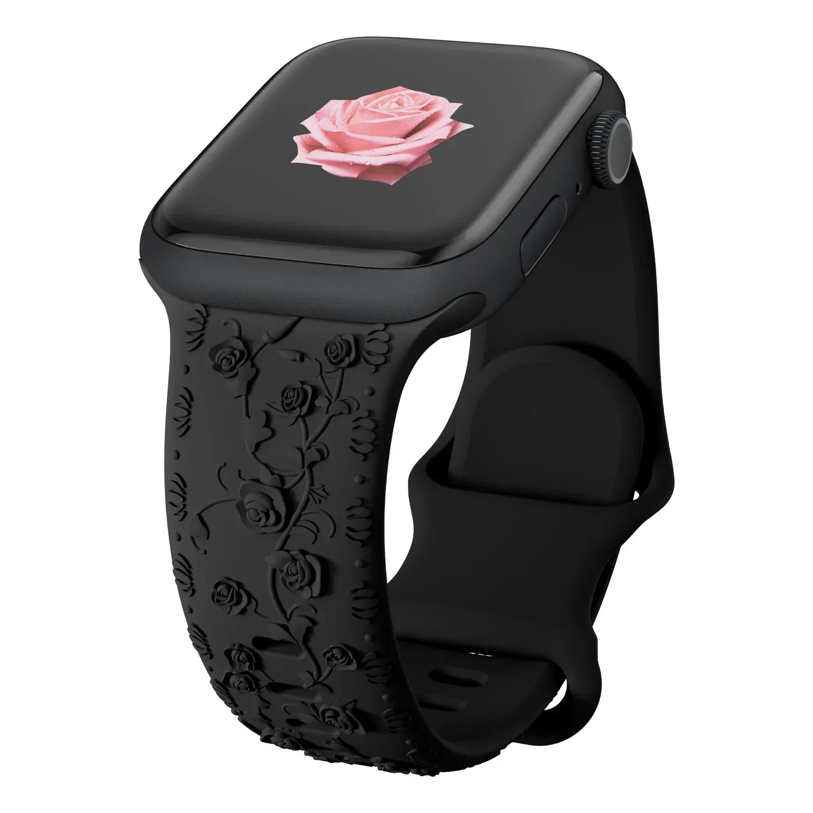 Floral Engraved Apple Watch Band