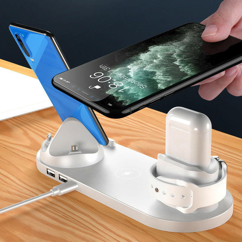 3-in-1 Fast Wireless Charger for Phone, Watch & AirPods - Anazones