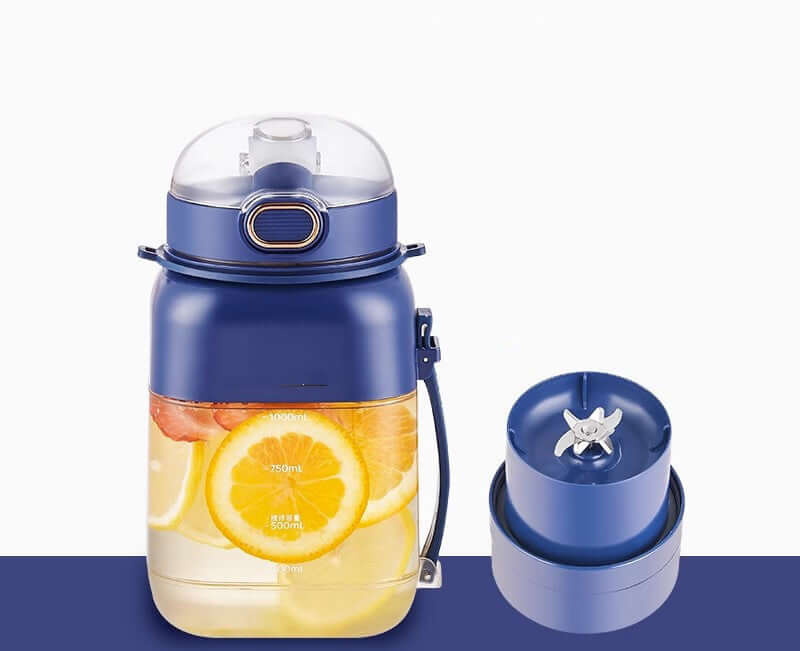 1000ml portable blender on kitchen counter – rechargeable and efficient