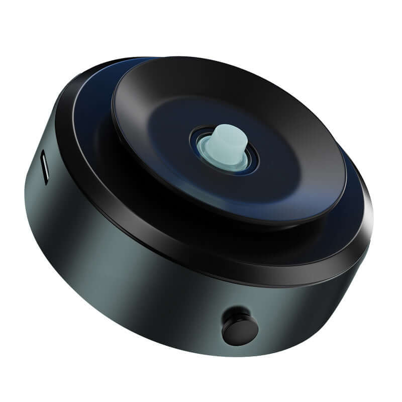 Smart vacuum mobile holder mounted on car dashboard