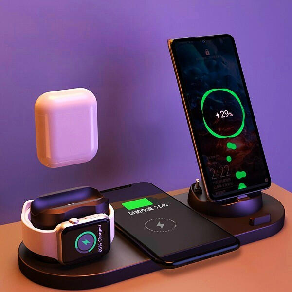 3-in-1 Fast Wireless Charger for Phone, Watch & AirPods - Anazones